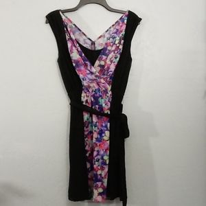 Express Floral Sleeveless V-Neck Dress Size Small New